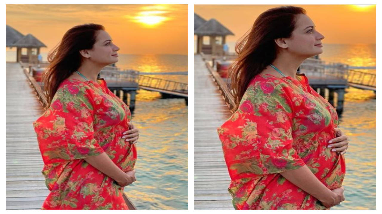 Dia Mirza announces pregnancy by showing off her baby bump; says, 'blessed to cradle this purest of all dreams in my womb' | Hindi Movie News - Times of India