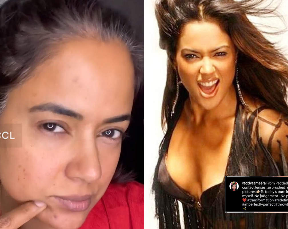 
Sameera Reddy shares an inspiring transformation video showing her 'real' and 'reel self', writes, 'No judgement. No pressure. Just me'

