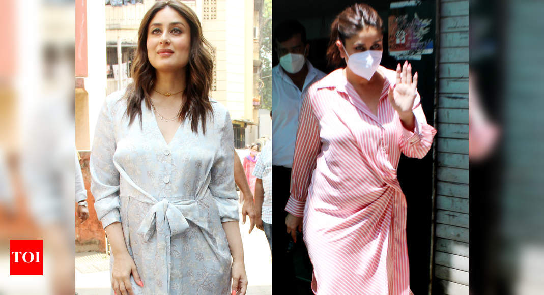 Shirt dress is the new kaftan for Kareena