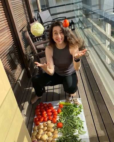 Karisma Kapoor juggles with veggies, reveals how she starts her weekend