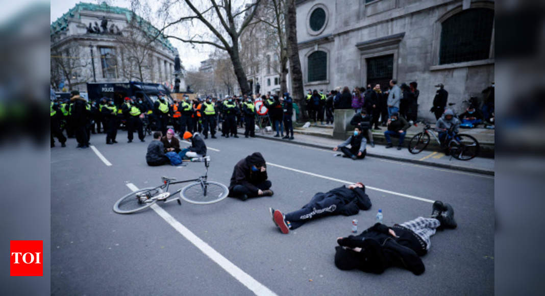 26 arrested in London as protesters clash with police