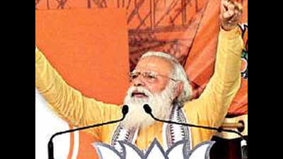 West Bengal assembly elections: PM Narendra Modi returns ‘bohiragoto’ jibe, calls TMC ‘Taka Mar Company’