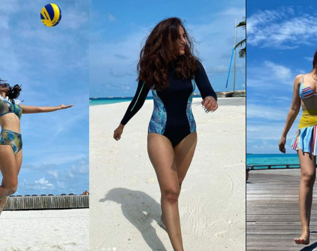 
'Qubool Hai' actress Surbhi Jyoti raises temperature with her stunning pictures in beachwear
