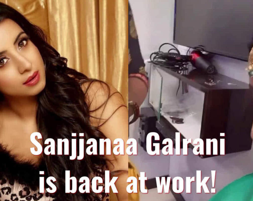 
Actress Sanjjanaa Galrani is back at work
