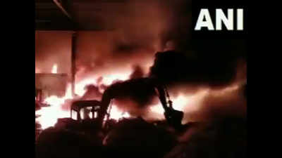 Fire breaks out at dumping site in Mangaluru's Pachchanady