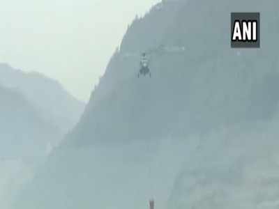 uttarakhand helicopter participates garhwal tehri participated extinguish helicopters iaf forests mountainous