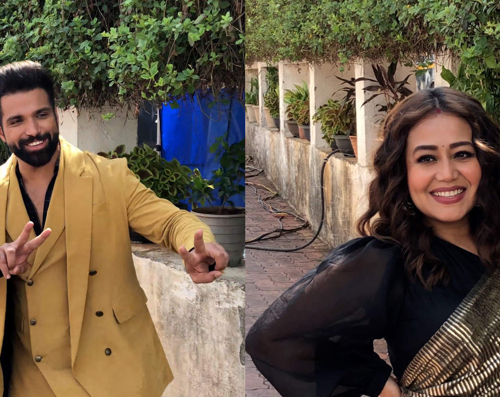 
Neha Kakkar and Rithvik Dhanjani glam up for Indian Idol 12 shoot; spotted on set

