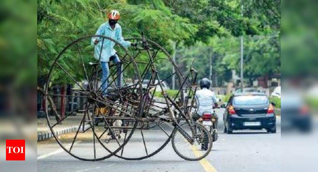 When giant wheels hit the Chennai roads