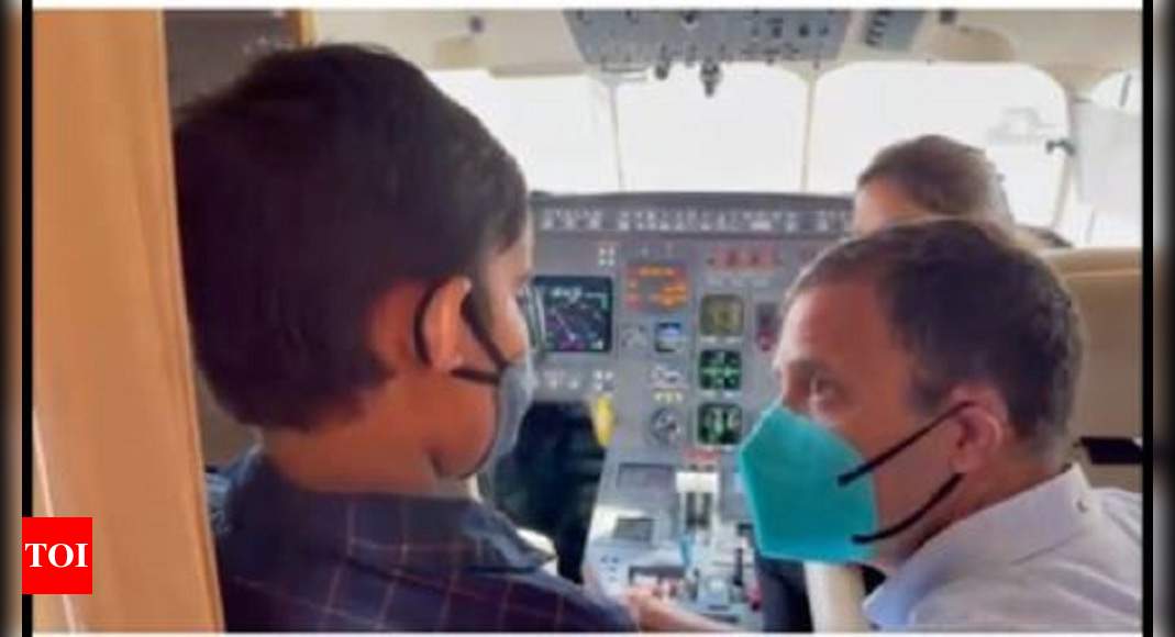 “ I want to fly ”, Rahul Gandhi takes 9-year-old to his dream