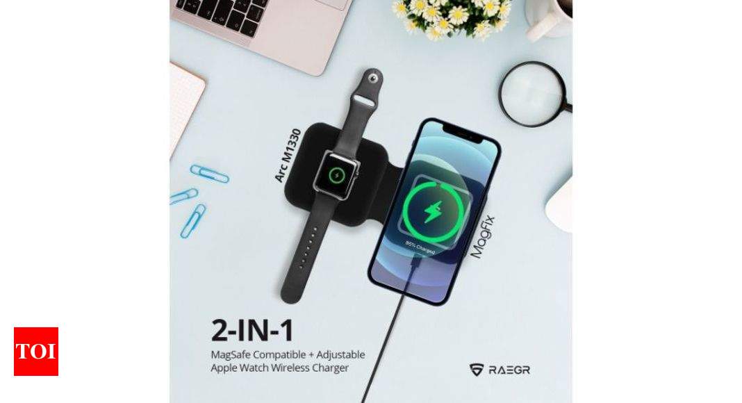 Raegr launches MagFix Duo Arc M1330 dual MagSafe wireless charger at Rs 2,999