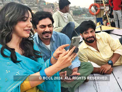 Nawazuddin Siddiqui and Neha Sharma shoot for next in Varanasi
