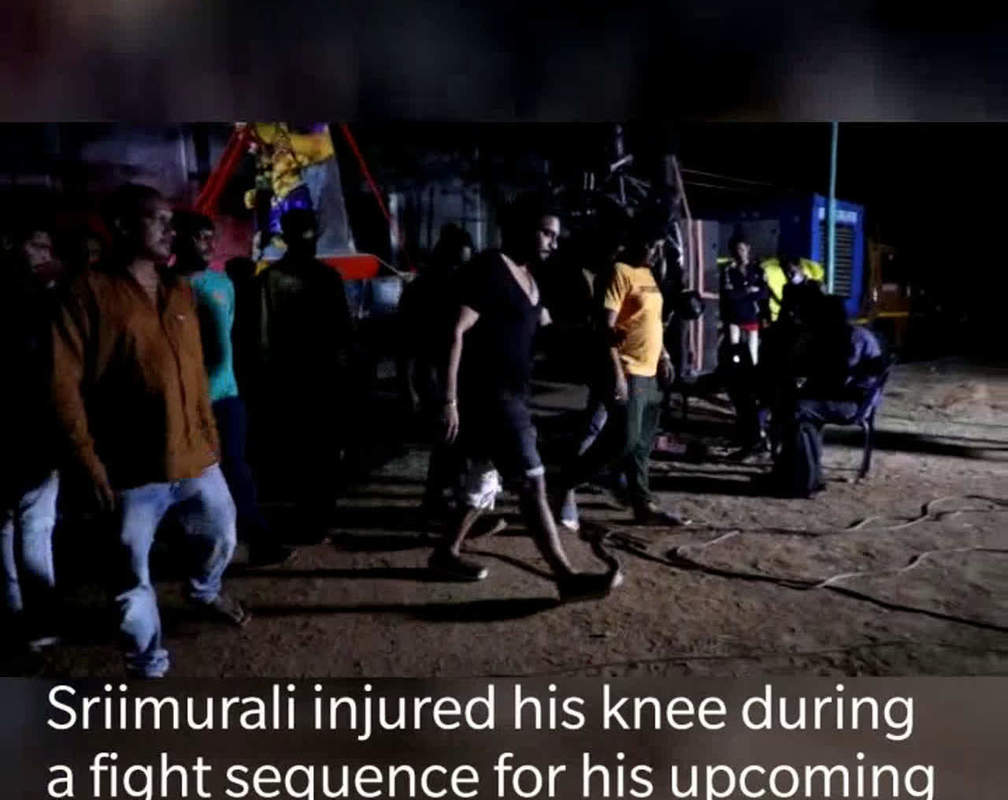 
Sriimurali injures his knee while filming an action sequence for Madhagaja
