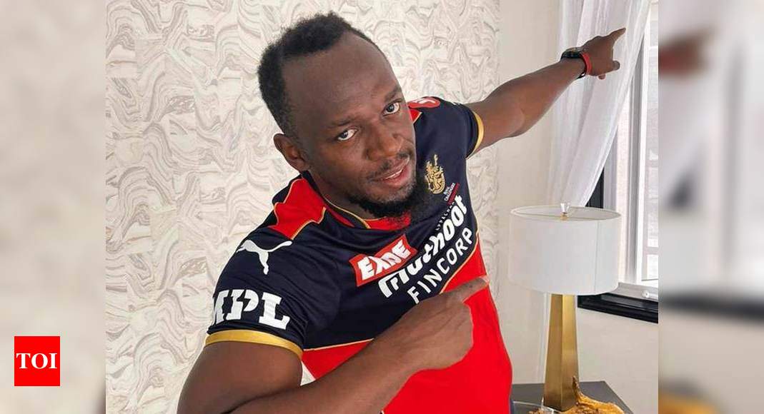 Usain Bolt in RCB jersey cheers for the team ahead of IPL | Cricket