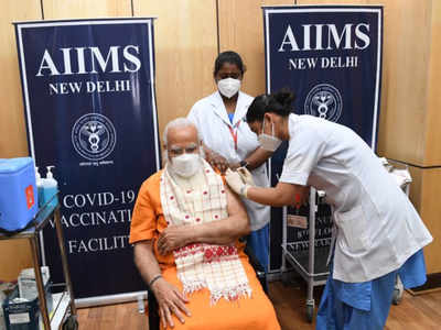 PM Modi takes 2nd dose of Covid vaccine at AIIMS, Delhi