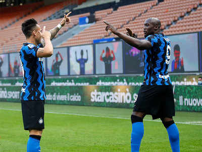 Serie A: Romelu Lukaku, Lautaro Martinez lead Inter to 10th win a row