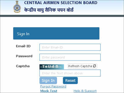 IAF CASB Airmen Group X and Y exam city released; admit card on April 16