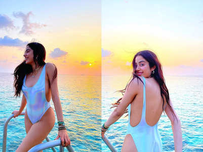 Janhvi Kapoor's iridescent monokini