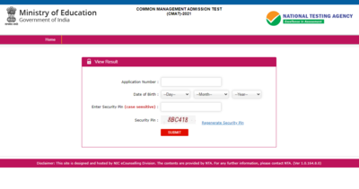 CMAT Result 2021 declared, here's direct link - Times of India