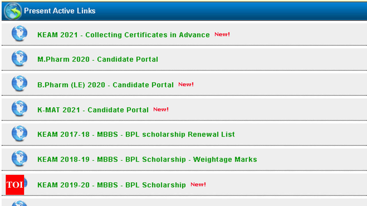 KEAM Result KEAM Result Rank Card Score Times of India