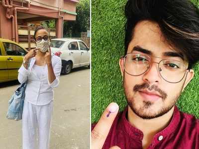 West Bengal elections 2021: Mallika Mazumdar, Sayak Chakraborty and other actors cast their vote