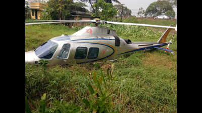 Chopper crash lands in Kerala