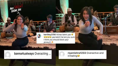 Sara Ali Khan flaunts her singing talent in new video, netizens call it 'overacting'