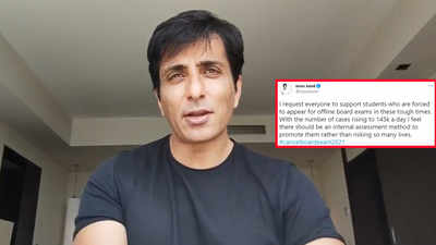 #CancelBoardExams2021: Amid rise in COVID-19 cases, Sonu Sood says 'unfair' to hold exams in current situation