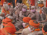 These pictures show the huge crowd of devotees at Kumbh Mela