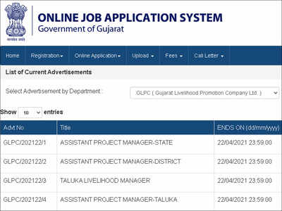 Gujarat GLPC Recruitment 2021: Apply online for 392 Asst Project Manager, Livelihood Manager posts