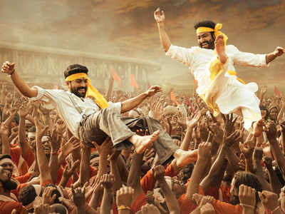New ''RRR'' poster featuring Jr NTR, Ram Charan released on Ugadi
