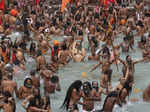 Kumbh Mela: These pictures show how Naga Sadhus take holy dip on 'Shahi Snan'
