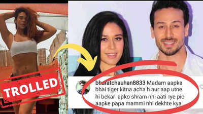 Tiger Shroff's sister Krishna Shroff hits back at a troll who slut-shamed her for bikini pics