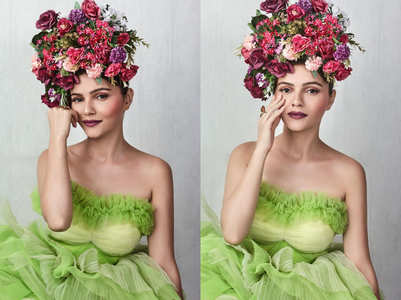 Rubina Dilaik gives Frida Kahlo vibes in tulle gown