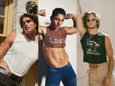 Men's crop top are having a moment