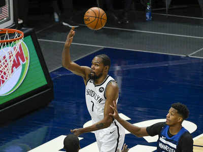 Nba Kevin Durant Drops 31 As Brooklyn Nets Thump Minnesota Timberwolves More Sports News Times Of India
