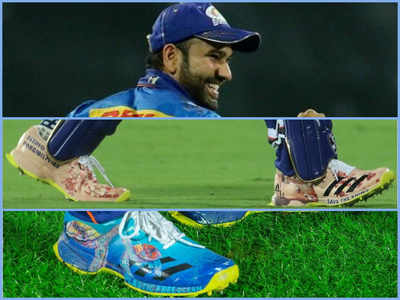 Rohit Sharma raises awareness for environmental causes during matches