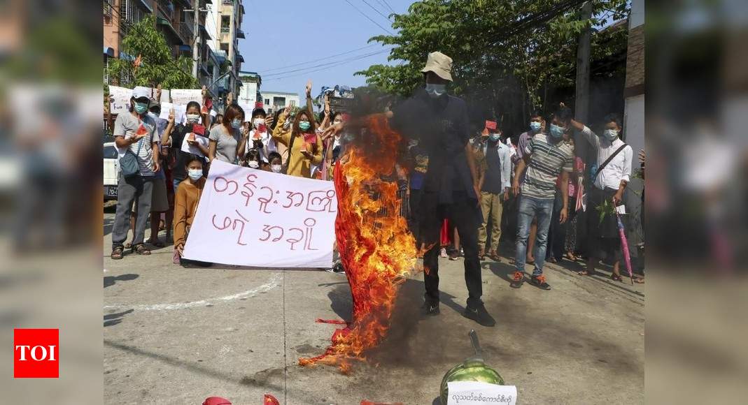 Myanmar security forces fire on protesting medical workers