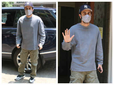 Photos: Ranbir Kapoor keeps it cool in casuals on a day out in the