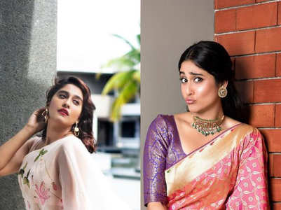 Best sari looks of Regina Cassandra