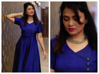 Prarthana Behere looks breathtakingly beautiful in this blue dress; see pics