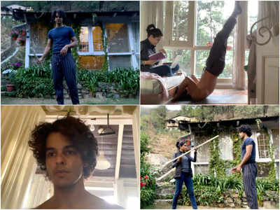 Ishaan Khatter gives a glimpse of his work out session basking in the laps of nature