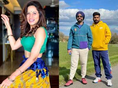 Sargun Mehta, Ammy Virk reach UK for 'Qismat 2' and have a pizza party!
