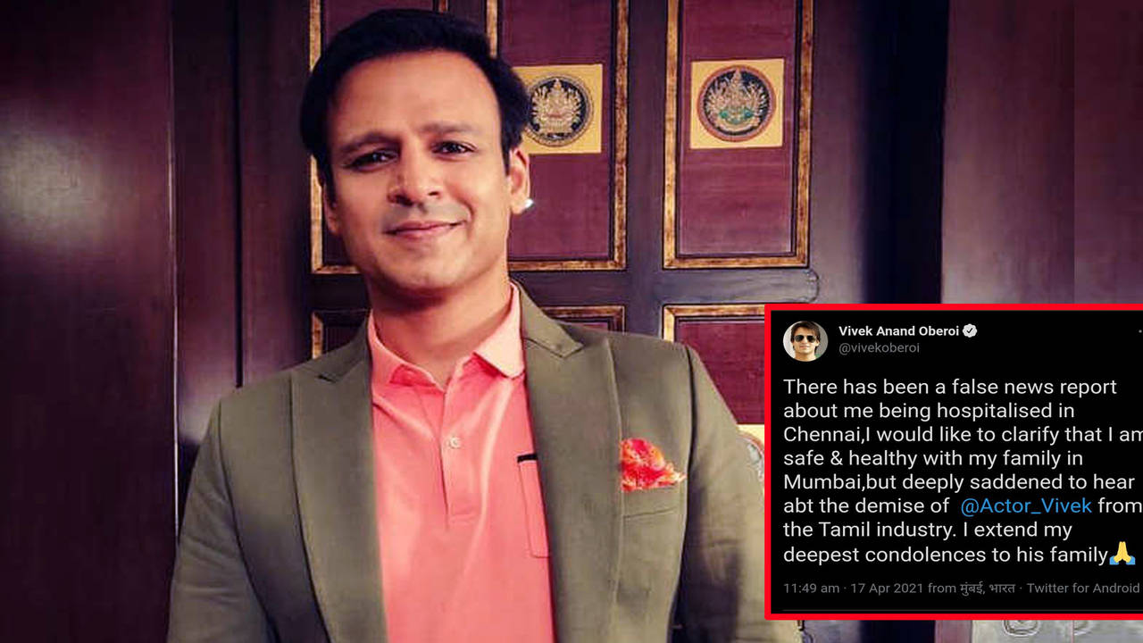 Vivek Oberoi shuts down rumours of ill health after Tamil actor ...