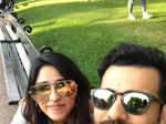 Cricketer Rohit Sharma and his wife's loved-up pictures go viral