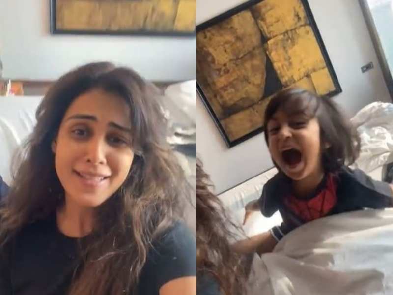 Genelia D Souza Shares A Fun Video With Son Riaan Rahyl Says Kids Just Make You Believe There S Magic Amid The Lockdown Hindi Movie News Times Of India