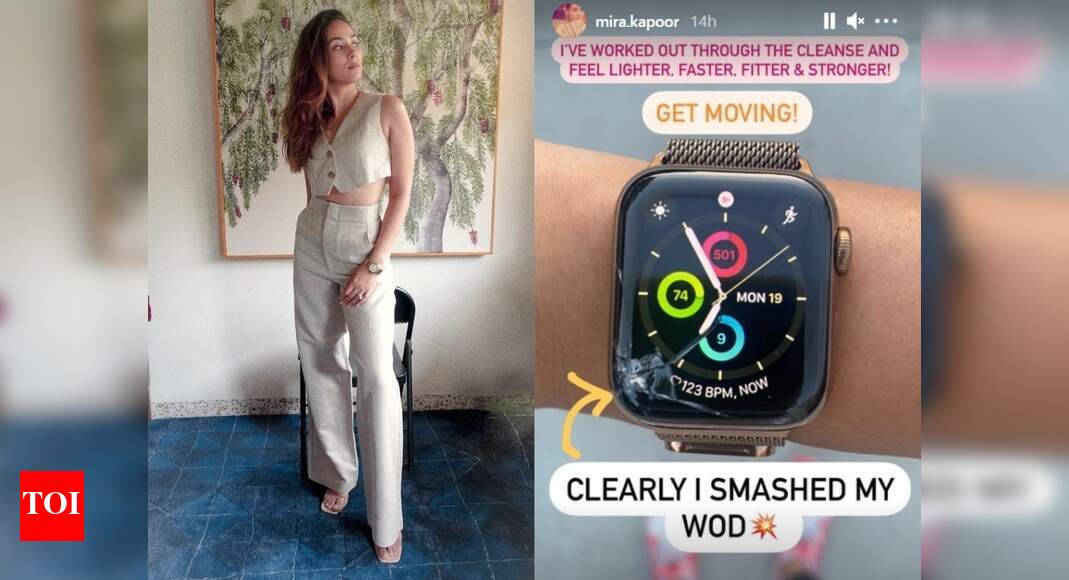 Photos: Mira Rajput shares a glimpse of her fitness accomplishment as ...