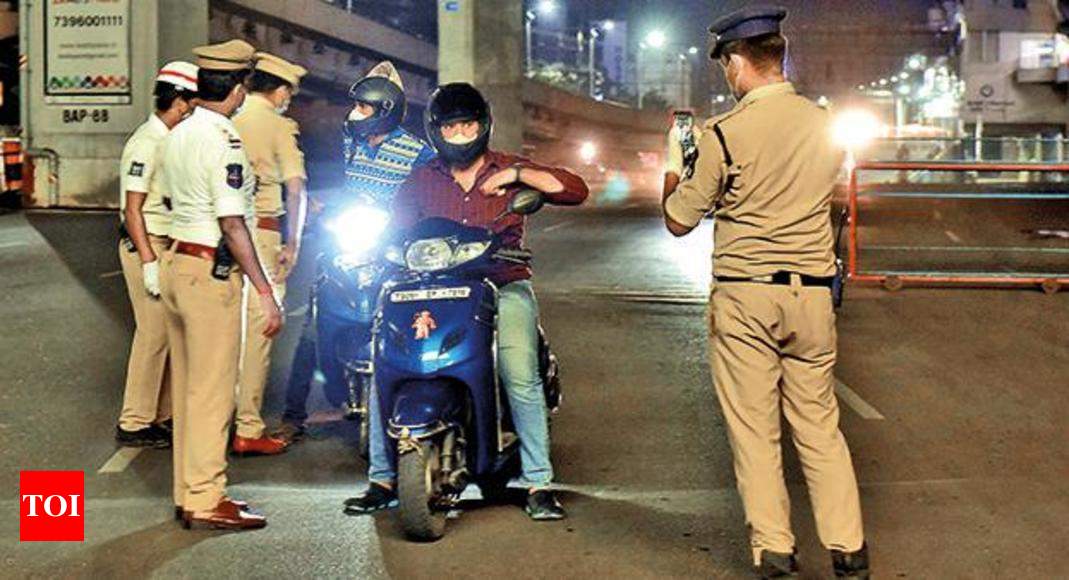 Hyderabad: People breach curfew, roam freely