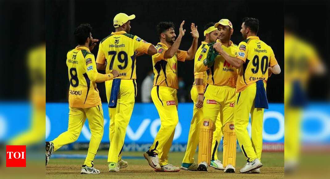 IPL 2021, KKR vs CSK: Faf du Plessis and Deepak Chahar set up CSK’s 18-run win over KKR | Cricket News – Times of India