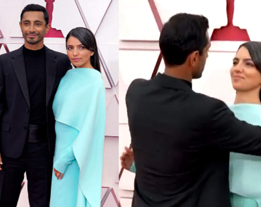 
Oscars 2021: Riz Ahmed give a touch up to wife Fatima Farheen Mirza's hair on red carpet
