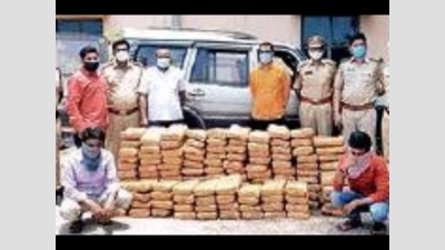 Telangana: Sleuths bust ganja racket, seize contraband worth Rs 50 lakh